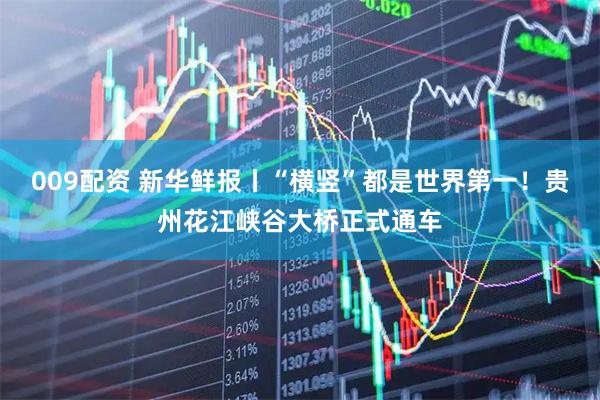 009配资 新华鲜报丨“横竖”都是世界第一！贵州花江峡谷大桥正式通车