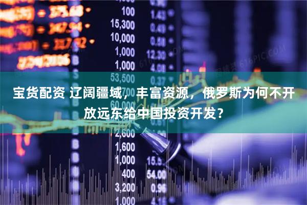 宝货配资 辽阔疆域，丰富资源，俄罗斯为何不开放远东给中国投资开发？